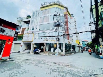 Nhà 2mt hẻm hoàng hoa thám_9x18m_trệt 4 lầu, thang máy.