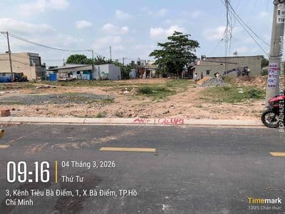 Lô Đất Sổ Riêng Thổ Cư 5x22 Tiền Lân X.Bà Điểm