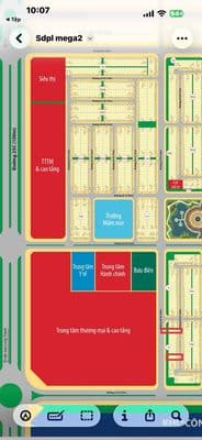 Mega City 2 bán lô110m2 đối diện CC NOXH Block T1, đường 25c, Đồng nai
