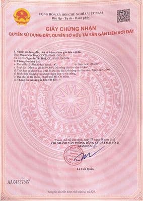 Lô Đất Sau Chợ XTT Xã Bà Điểm 5x24 Đường Nhựa 8m