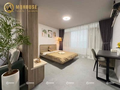 Studio full nội thất - máy giặt riêng ngay nhà ga t3