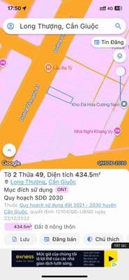 Bán đất giáp bình chánh mt vĩnh phú 41 trục chính 50m, phước lý, tn
