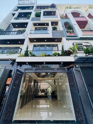 Bán nhà Mặt Tiền chợ Gò Xoài, 70m2, 4x17m, 5 tầng, 5PN, 6WC, đường 16m