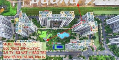 Góc 70m2 Origami 3.7 tỷ đã thuế phí nhận nhà toà S10 và S6