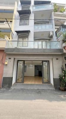Cho thuê nhà mt đường số 4 cxđt quận 3, dt 6.5x15m, 4 lầu, giá 45tr