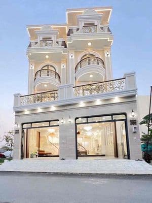 Nhà phố xây dựng mới châu âu - đường 8m huỳnh tấn phát khu dân trí cao
