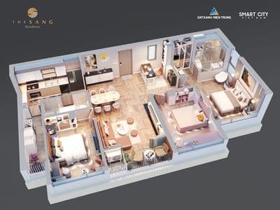 Căn hộ cao cấp 3PN view trực diện biển Mỹ Khê Đà Nẵng