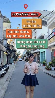 Hotgirl nhà phố Ngọc Giàu - Mặt tiền KD, xây mới..đường 6M có lề thông