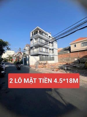 2 lô đất 4.5x17m- mặt tiền đường gần bv thủ đức
