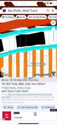 Đất Đại Phước 221m² – sát trục đường lớn – giá còn rẻ- sổ riêng