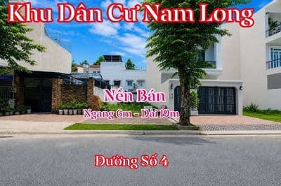 Nền ( 6*19) khu dân cư nam long 1