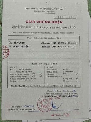 Nhà hẽm 1592 Huỳnh Tấn