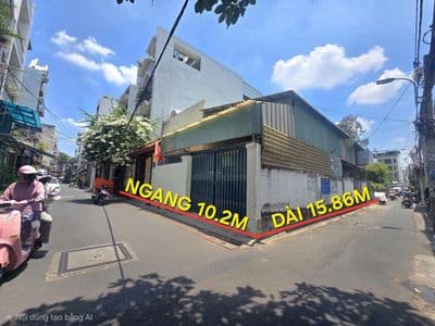 Lô góc 2 mặt hẻm- 10x16- hẻm 8m nguyễn hữu tiến- nhỉnh 9 tỷ