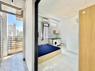 Studio Balcon - Full Nội Thất - Máy Giặt Riêng - Hoàng Sa Quận 3