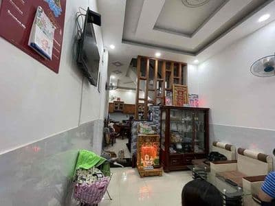44m2 - 4 tầng - 4pn - hẻm 4m - sổ vuông - hoàn công - khu xóm đạo
