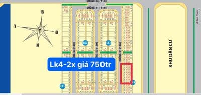 trung quân - bàu bàng, cần bán lô Lk4-2x, 88,5m2 giá 750tr,hồ chí minh