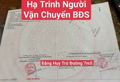 NHÀ ĐẶNG HUY TRỨ GẦN BIỂN ĐƯỜNG 7M5