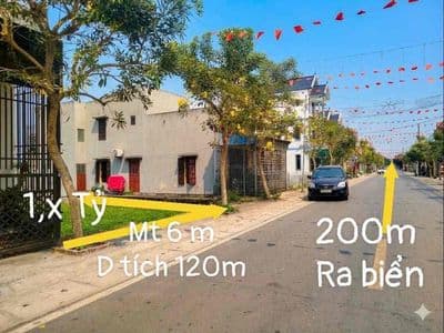 KHÔNG GỒNG NỔI LÃI NH, Em bán nhanh 1.5 Tỷ Lô đất ngay mặt biển Quất