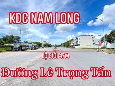 Nền đường lê trọng tấn khu dân cư nam long