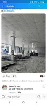 Cụm xưởng cắt lẻ có pccc nghiệm thu cont đêm 90k bao vat