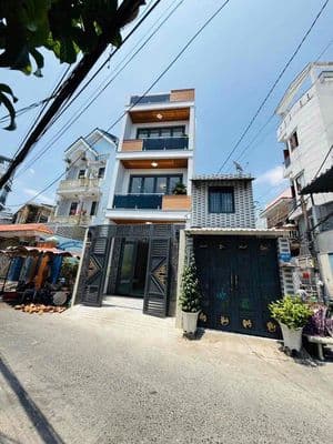 Nhà hẻm ô tô 6m, DT đẹp (4.3 x 14m), xây mới 4 tầng