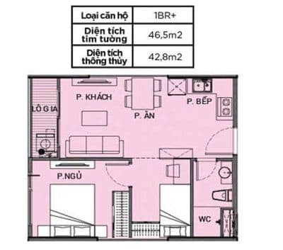 Chính chủ cần bán Căn hộ Vinhomes Grand Park 1PN+, 1WC 46,5m2 Giá 2,4T