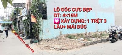 BÁN LÔ ĐẤT GÓC 2 MẶT HẺM 1 XẸT HT45 P.HIỆP THÀNH Q. 12- GIÁ 4,25 TỶ TL