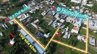Đất đẹp hàng hiếm full thổ cư ngay trung tâm xã V.Thanh sát chợ H.Bình