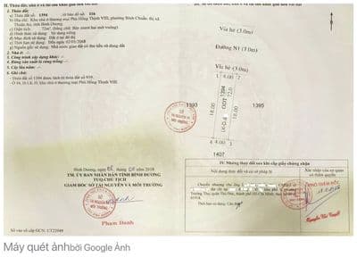 Bán lô D44, KDC PH8, Thuận An , Đường nhựa 7m, vỉa hè mỗi bên 3m. .