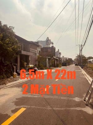 ĐẤT 2 MẶT TIỀN-Ngang 6.5m Dài 22m-Full Thổ Cư-Gần Chợ BÀ ĐIỂM