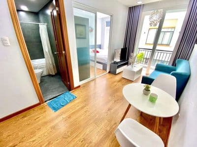 Căn hộ 1pn bancol bếp to, cực thoáng, gần cầu thị nghè, full nt
