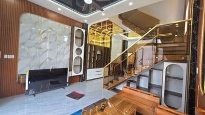 Bán Nhà 4 Tầng Hẻm Xe Hơi Đẹp Lung Linh 74m2 Chỉ 5,95 tỷ Tỉnh Lộ 43