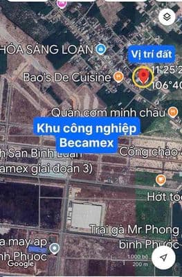 Bán lô đất sát KCN BECAMEX gđ3 mặt đường số 6 kp1
