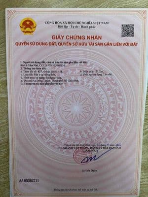 Bán lô đất thổ cư sổ hồng riêng