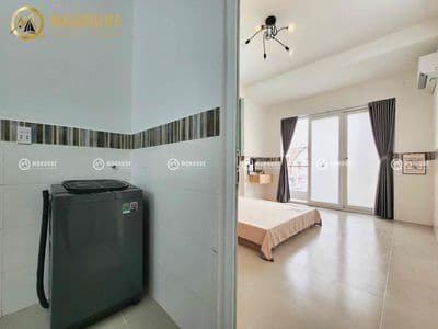 1PHÒNG NGỦ TÁCH BẾP FULL NỘI THẤT BAN CÔNG - MÁY GIẶT RIÊNG ĐẦM SEN