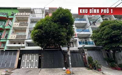 BÁN NHÀ KHU BÌNH PHÚ, MT ĐƯỜNG SỐ 22, DT 4 X 19M, 3.5 TẤM, 13 TỶ.