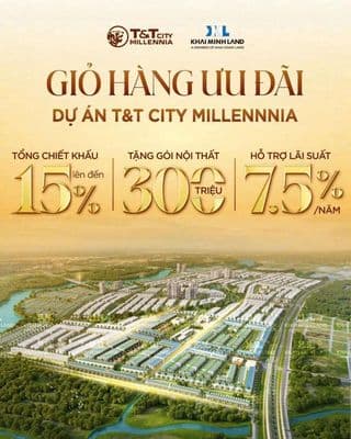 Chỉ từ 6 Tỷ sở hữu ngay nhà phố 5 Tầng Millennia Long An