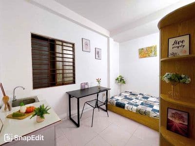 CHO THUÊ CĂN STUDIO-GẦN CV HOÀNG VĂN THỤ-NT CƠ BẢN-27M2-THANG MÁY