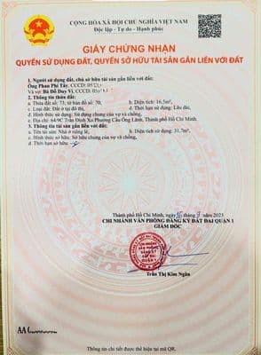 BÁN NHÀ QUẬN 1 - TRẦN ĐÌNH XU - 3,25 TỶ (TL)