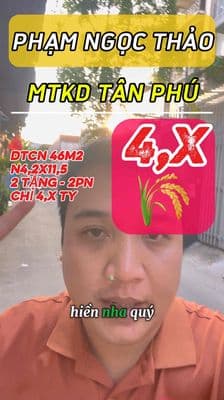 Mặt Tiền Kinh Doanh Ngay Dương Đức Hiền Tây Thạnh - 46M2 - N4,2x11,5