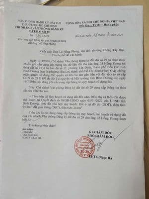 Bán lô đất phường Hòa Lợi, Tp HCM