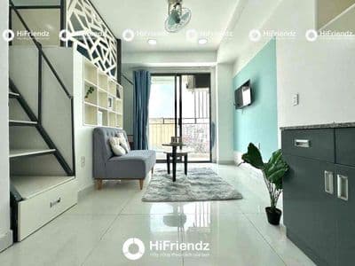 Cho thuê căn hộ duplex ban công siêu đẹp ngay gần lê trọng tấn