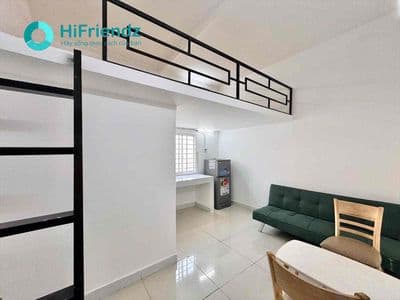 Căn hộ full nội thất có gác phù hợp ở 3-4 bạn Q8