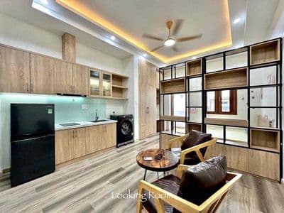 Cho thuê căn hộ tách bếp, máy giặt riêng, full NT ngay Bàu Cát, 7 Hiền