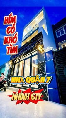 Nhà mới đẹp mới hoàn thiện. hẻm 1113 huỳnh tấn phát, quận 7