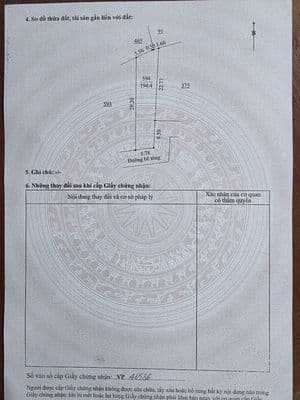 Đất hòa phong, 194m2 có 120m2 đất ở, không ngập lụt
