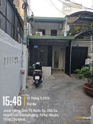 Nhà 54M2 hẻm thẳng một sẹc cách đường HVB 20M vuông nở hậu có sân r.4M