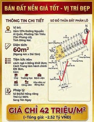Đất 62m2 giáo xứ Thuận Hoà xe hơi tận đất 2,5 tỷ gía đầu tư sổ riêng
