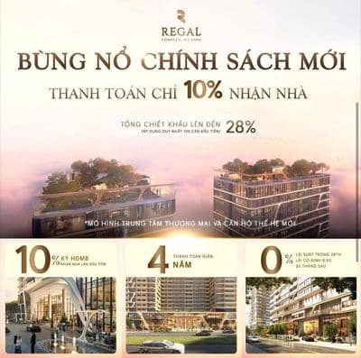 Chỉ 400TR chạm tay căn 1PN+ view triệu đô CK đến 28% - Regal Complex