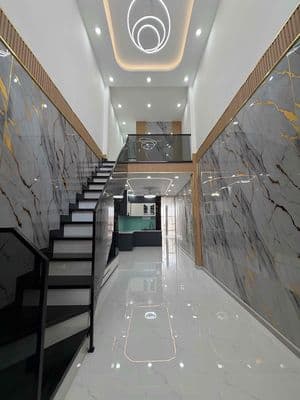 Nhà mới hẻm 803 Huỳnh Tấn Phát Q7 cũ dt 3x16m SHR trệt lầu 3 phòng ngủ